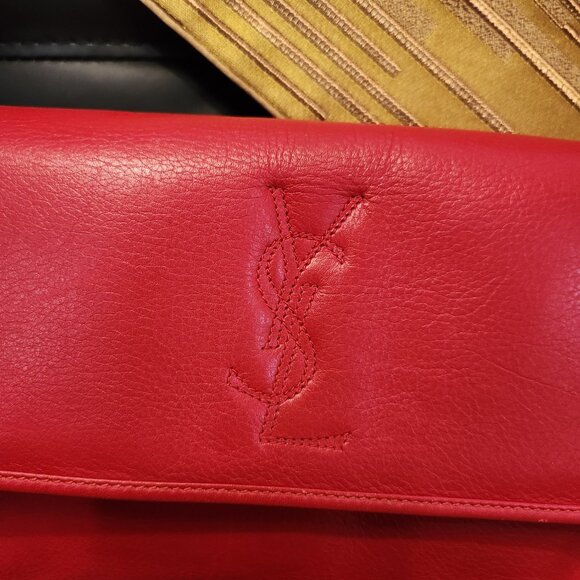 YSL Red Leather Shoulder Bag - Picture 3 of 16